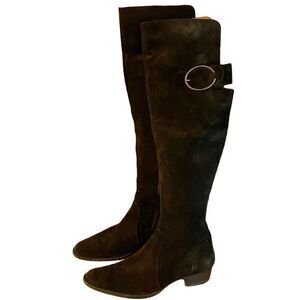 Accessoire diffusion suede point toe over knee boots size 7